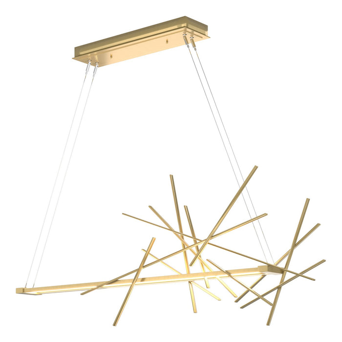 Cascade LED Pendant in Modern Brass - 139778-LED-STND-86 by Hubbardton Forge