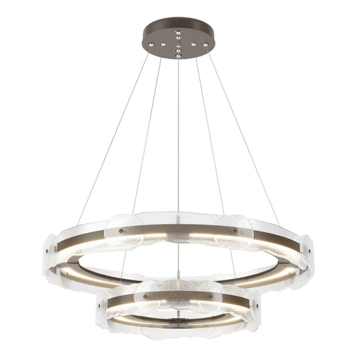 Solstice LED Tiered Pendant in Bronze - 139782-LED-STND-05-ZM0598 by Hubbardton Forge