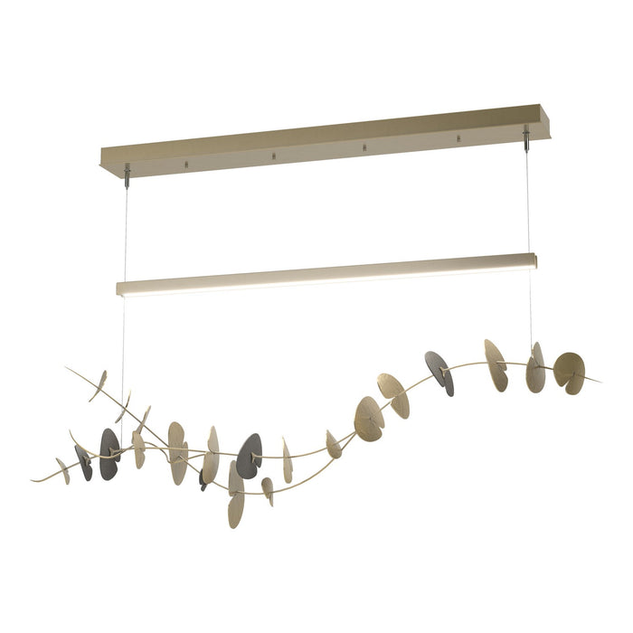 Lily LED Pendant in Modern Brass with Natural Iron Accent - 139812-LED-STND-86-20 by Hubbardton Forge