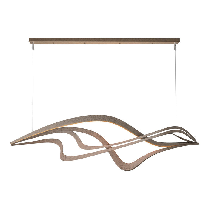 Crossing Waves LED Pendant in Bronze - 139905-LED-STND-05 by Hubbardton Forge