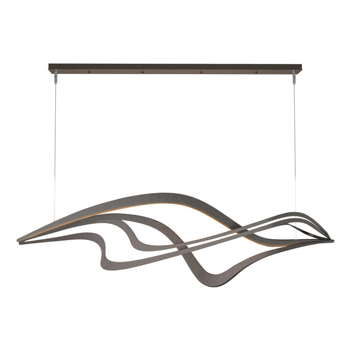 Crossing Waves LED Pendant in Oil Rubbed Bronze - 139905-LED-STND-14 by Hubbardton Forge