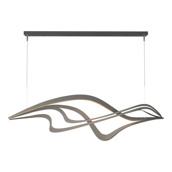 Crossing Waves LED Pendant in Natural Iron - 139905-LED-STND-20 by Hubbardton Forge