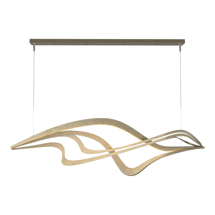 Crossing Waves LED Pendant in Soft Gold - 139905-LED-STND-84 by Hubbardton Forge