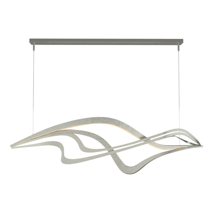 Crossing Waves LED Pendant in Sterling - 139905-LED-STND-85 by Hubbardton Forge