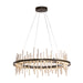 Cityscape Circular LED Pendant in Oil Rubbed Bronze with Soft Gold Accent - 139910-LED-STND-14-84 by Hubbardton Forge