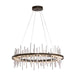 Cityscape Circular LED Pendant in Oil Rubbed Bronze with Sterling Accent - 139910-LED-STND-14-85 by Hubbardton Forge