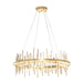 Cityscape Circular LED Pendant in Sterling with Modern Brass Accent - 139910-LED-STND-85-86 by Hubbardton Forge