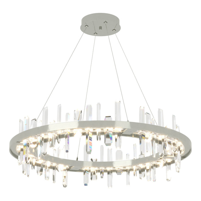 Solitude Circular LED Pendant in Sterling - 139915-LED-STND-85-CR by Hubbardton Forge