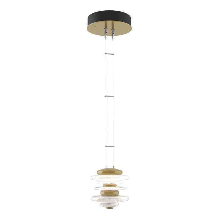 Cairn Mini Pendant in Modern Brass - 139970-LED-STND-86 by Hubbardton Forge