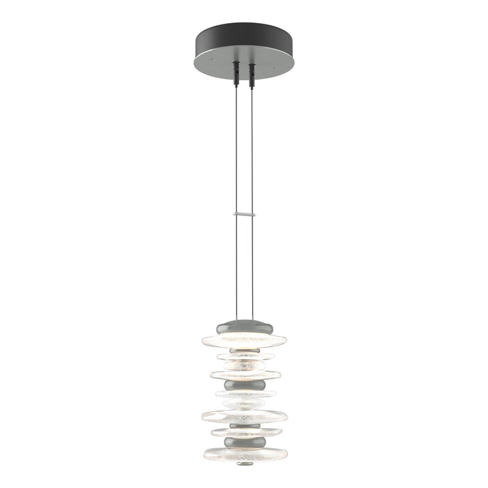 Cairn Large Mini Pendant in Vintage Platinum - 139973-LED-STND-82 by Hubbardton Forge