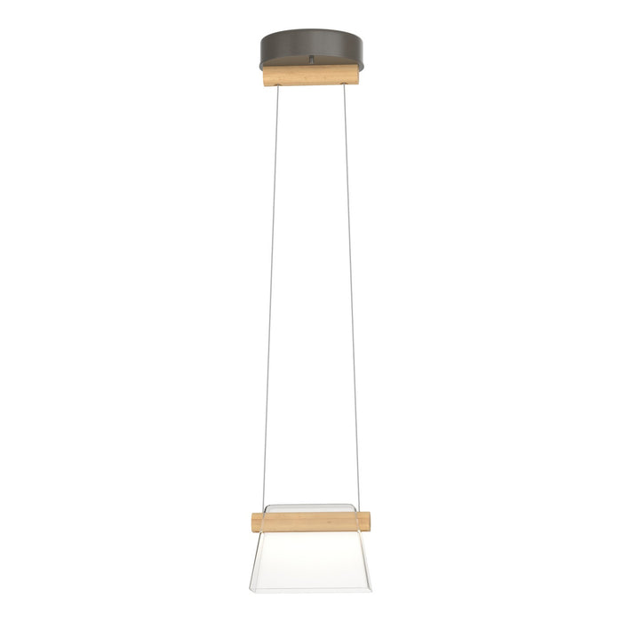 Cowbell LED Mini Pendant in Dark Smoke - 151060-LED-STND-07-WD-ZM0560 by Hubbardton Forge