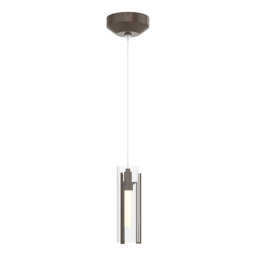 Exos Glass Low Voltage Mini Pendant in Bronze - 161180-SKT-STND-05-ZM0065 by Hubbardton Forge