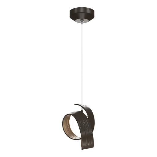 Riza Low Voltage Mini Pendant in Bronze - 161186-SKT-STND-05-GG0711 by Hubbardton Forge