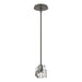 Gatsby 1-Light Mini Pendant in Dark Smoke - 181061-SKT-MULT-07-CR by Hubbardton Forge