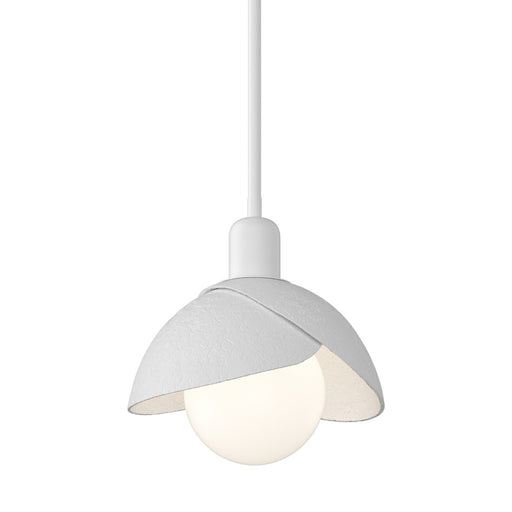 Brooklyn Double Shade Mini Pendant in White with White Accent - 181183-SKT-MULT-02-02 by Hubbardton Forge