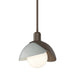 Brooklyn Double Shade Mini Pendant in Bronze with Vintage Platinum Accent - 181183-SKT-MULT-05-82 by Hubbardton Forge