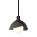 Brooklyn Double Shade Mini Pendant in Black with Bronze Accent - 181183-SKT-MULT-10-05 by Hubbardton Forge