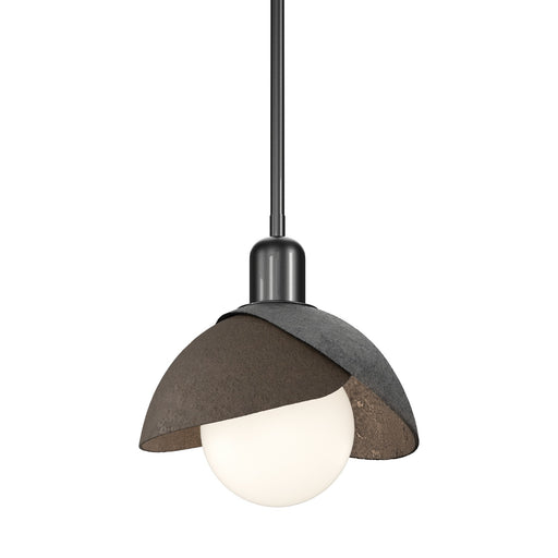 Brooklyn Double Shade Mini Pendant in Ink with Bronze Accent - 181183-SKT-MULT-89-05 by Hubbardton Forge