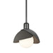 Brooklyn Double Shade Mini Pendant in Ink with Dark Smoke Accent - 181183-SKT-MULT-89-07 by Hubbardton Forge