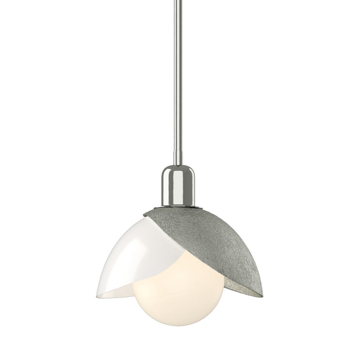 Brooklyn Double Shade Art Glass Mini Pendant in Sterling - 181184-SKT-MULT-85-BB0757 by Hubbardton Forge