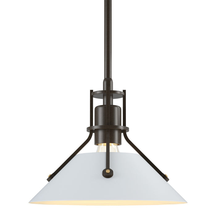 Henry Mini Pendant in Bronze with White Accent - 184250-SKT-MULT-05-02 by Hubbardton Forge