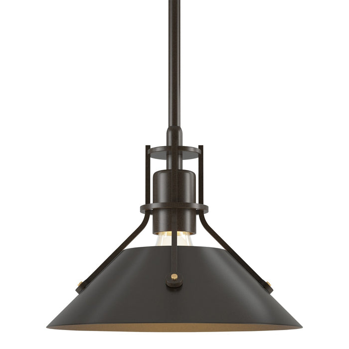 Henry Mini Pendant in Bronze with Oil Rubbed Bronze Accent - 184250-SKT-MULT-05-14 by Hubbardton Forge