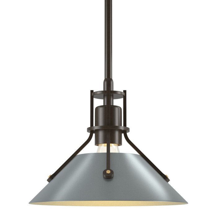 Henry Mini Pendant in Bronze with Vintage Platinum Accent - 184250-SKT-MULT-05-82 by Hubbardton Forge