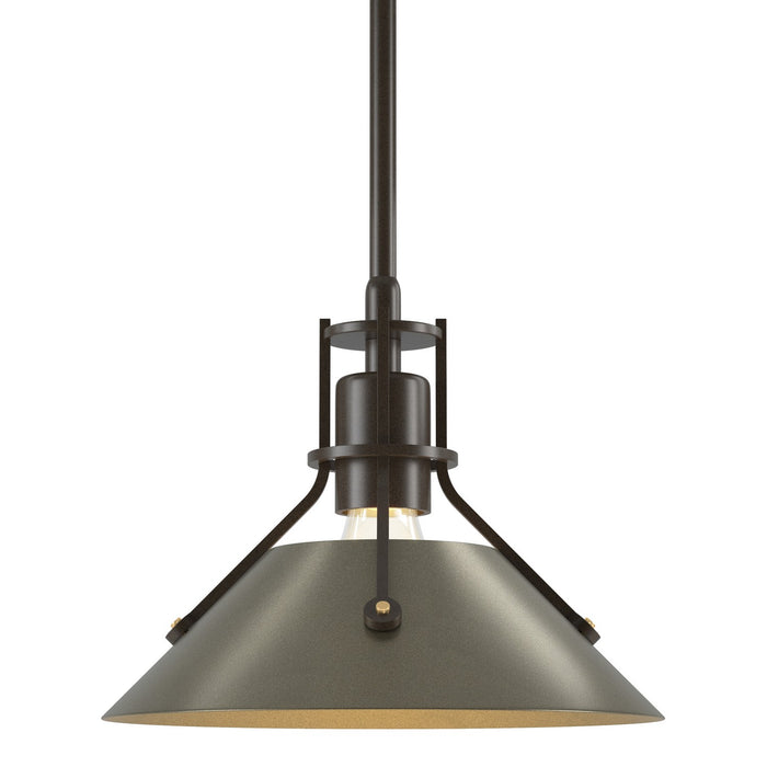 Henry Mini Pendant in Bronze with Soft Gold Accent - 184250-SKT-MULT-05-84 by Hubbardton Forge