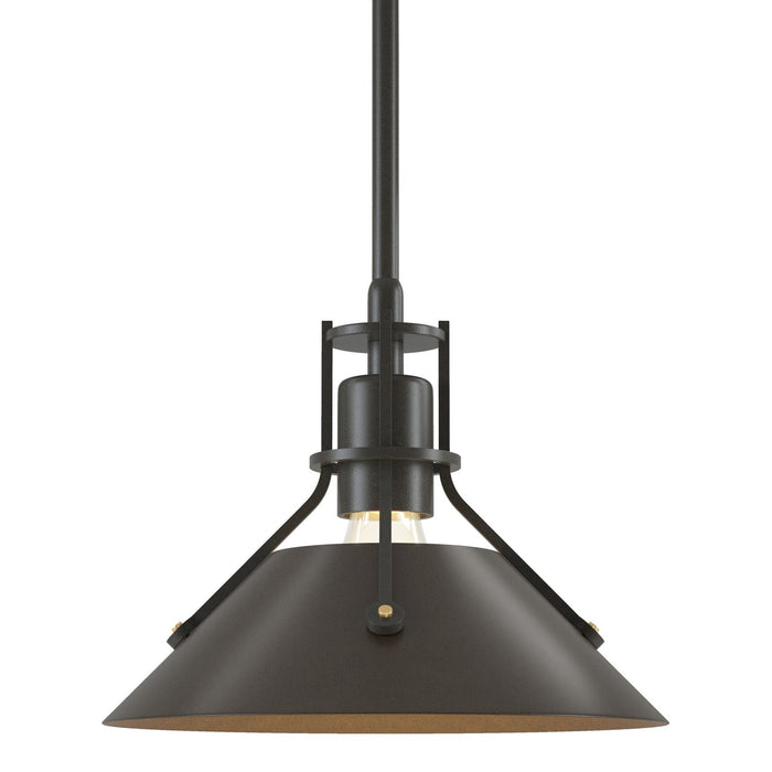 Henry Mini Pendant in Dark Smoke with Bronze Accent - 184250-SKT-MULT-07-05 by Hubbardton Forge