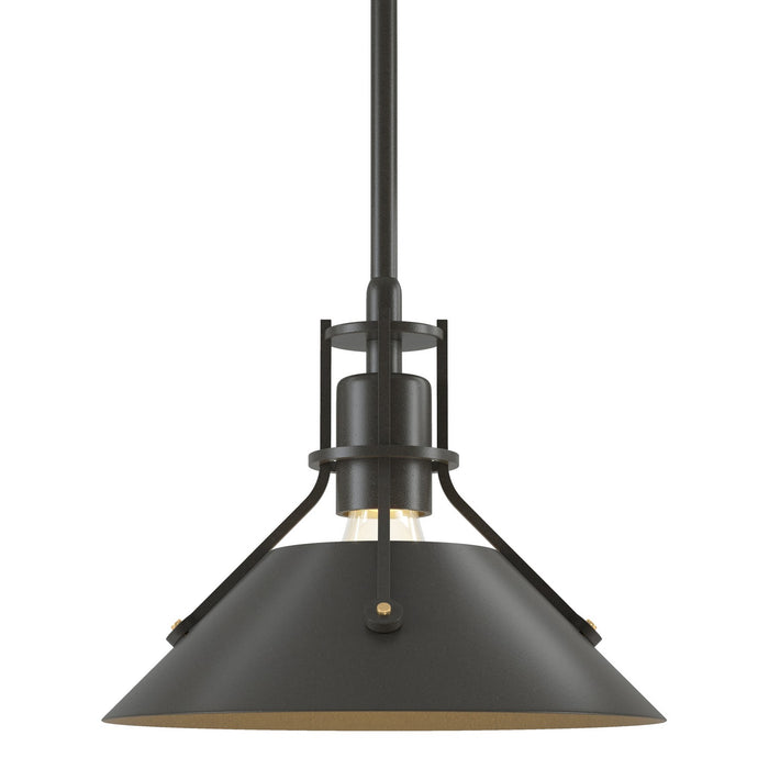 Henry Mini Pendant in Dark Smoke with Dark Smoke Accent - 184250-SKT-MULT-07-07 by Hubbardton Forge