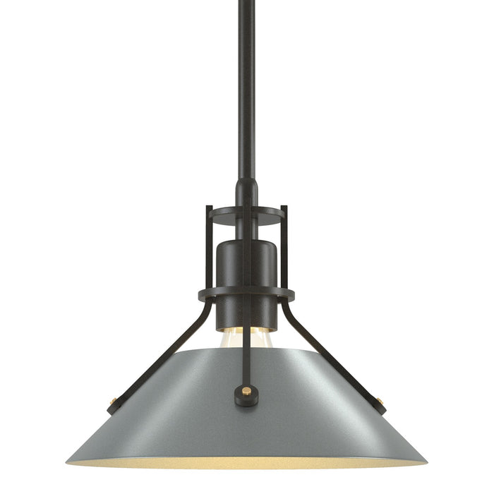 Henry Mini Pendant in Dark Smoke with Vintage Platinum Accent - 184250-SKT-MULT-07-82 by Hubbardton Forge