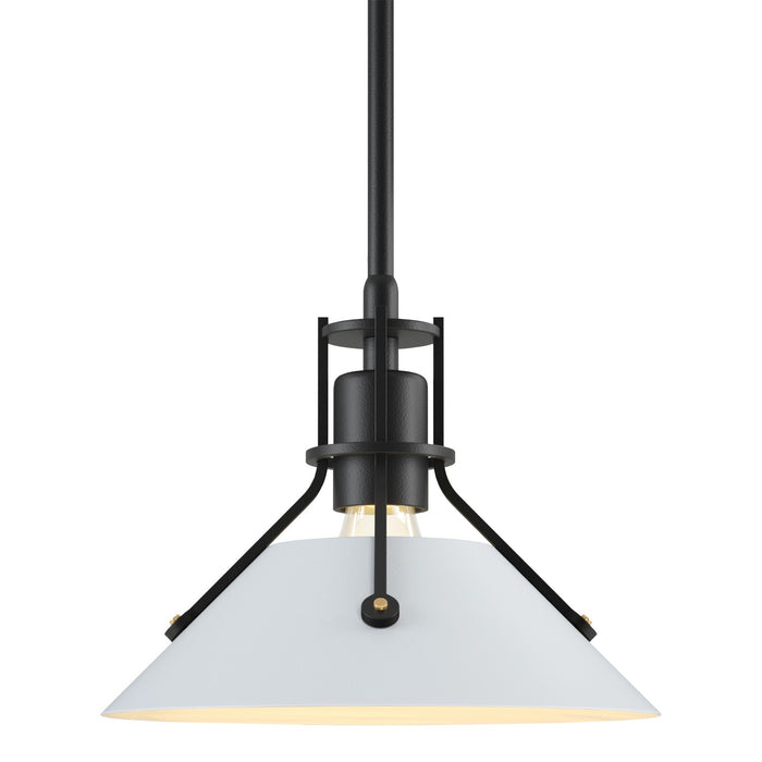 Henry Mini Pendant in Black with White Accent - 184250-SKT-MULT-10-02 by Hubbardton Forge