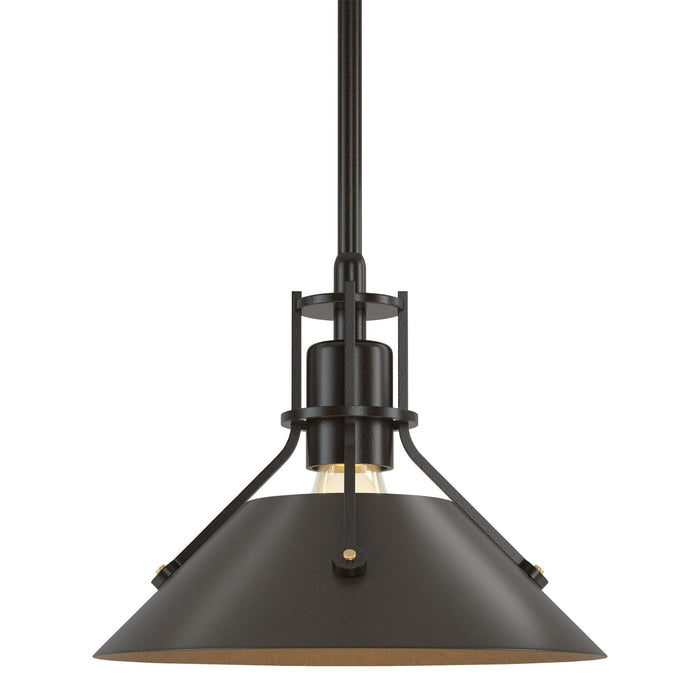 Henry Mini Pendant in Oil Rubbed Bronze with Bronze Accent - 184250-SKT-MULT-14-05 by Hubbardton Forge