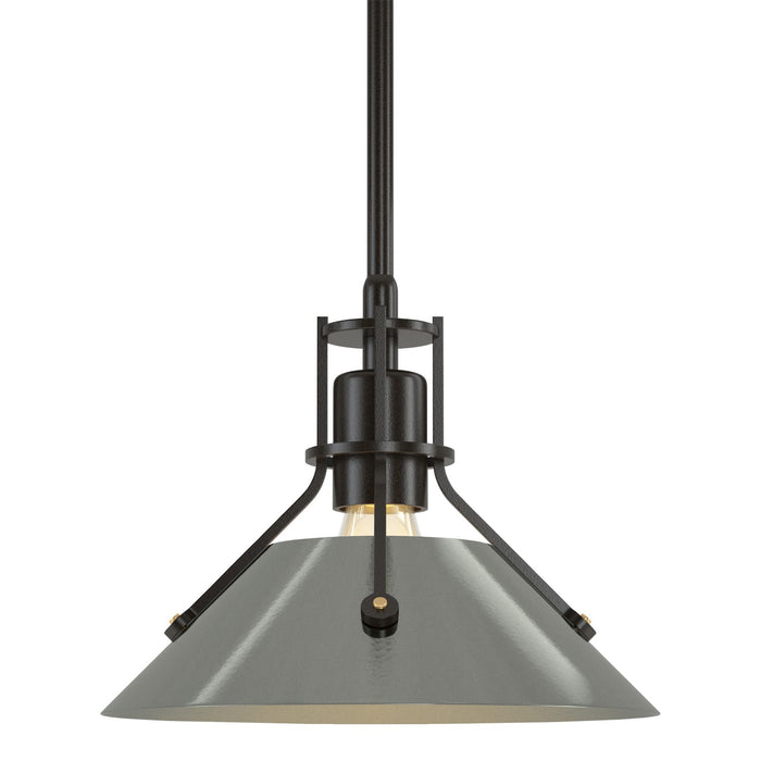 Henry Mini Pendant in Oil Rubbed Bronze with Sterling Accent - 184250-SKT-MULT-14-85 by Hubbardton Forge