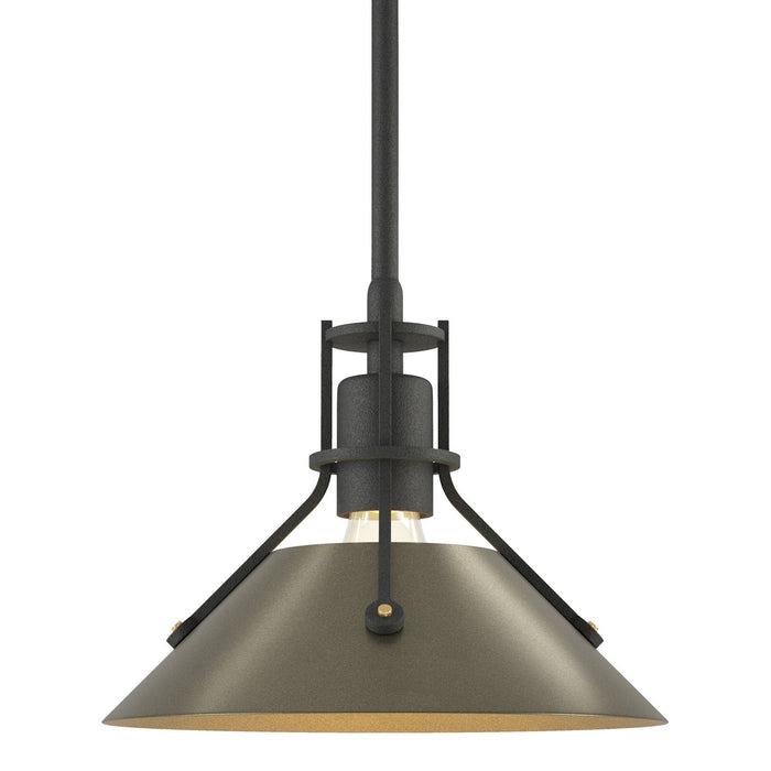 Henry Mini Pendant in Natural Iron with Soft Gold Accent - 184250-SKT-MULT-20-84 by Hubbardton Forge