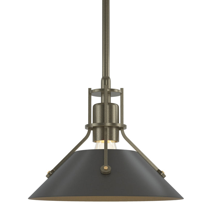 Henry Mini Pendant in Soft Gold with Dark Smoke Accent - 184250-SKT-MULT-84-07 by Hubbardton Forge