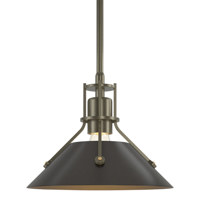 Henry Mini Pendant in Soft Gold with Oil Rubbed Bronze Accent - 184250-SKT-MULT-84-14 by Hubbardton Forge