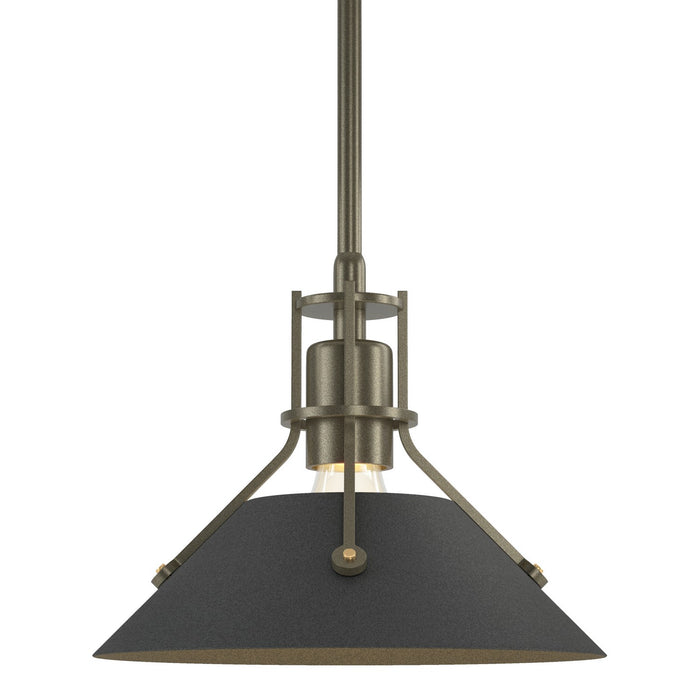 Henry Mini Pendant in Soft Gold with Natural Iron Accent - 184250-SKT-MULT-84-20 by Hubbardton Forge