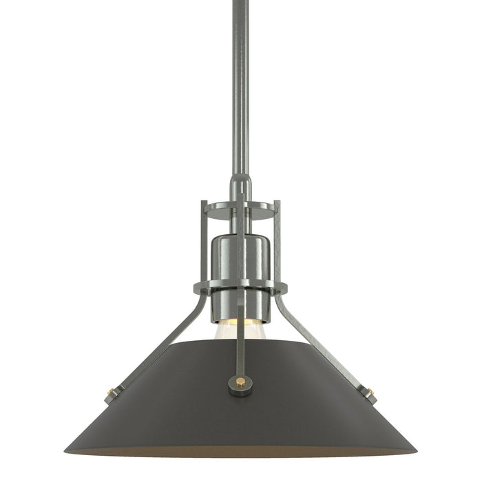 Henry Mini Pendant in Sterling with Dark Smoke Accent - 184250-SKT-MULT-85-07 by Hubbardton Forge