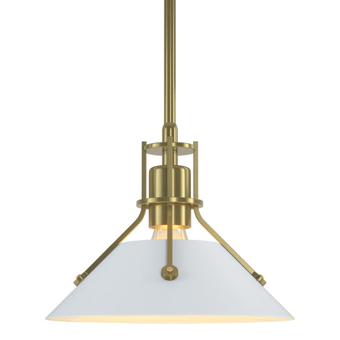 Henry Mini Pendant in Modern Brass with White Accent - 184250-SKT-MULT-86-02 by Hubbardton Forge