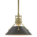 Henry Mini Pendant in Modern Brass with Dark Smoke Accent - 184250-SKT-MULT-86-07 by Hubbardton Forge