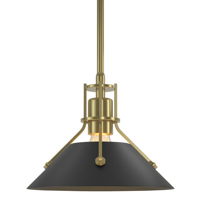 Henry Mini Pendant in Modern Brass with Black Accent - 184250-SKT-MULT-86-10 by Hubbardton Forge