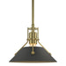 Henry Mini Pendant in Modern Brass with Natural Iron Accent - 184250-SKT-MULT-86-20 by Hubbardton Forge