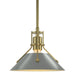 Henry Mini Pendant in Modern Brass with Vintage Platinum Accent - 184250-SKT-MULT-86-82 by Hubbardton Forge