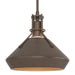 Henry with Chamfer Pendant in Bronze with Bronze Accent - 184251-SKT-MULT-05-05 by Hubbardton Forge