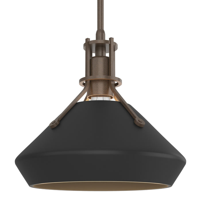 Henry with Chamfer Pendant in Bronze with Black Accent - 184251-SKT-MULT-05-10 by Hubbardton Forge