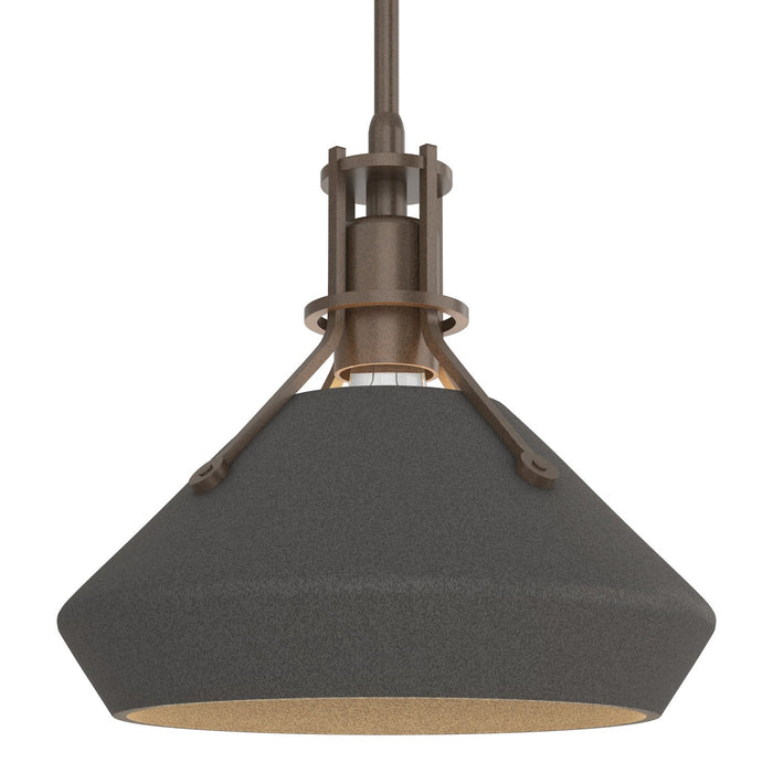 Henry with Chamfer Pendant in Bronze with Natural Iron Accent - 184251-SKT-MULT-05-20 by Hubbardton Forge