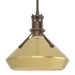 Henry with Chamfer Pendant in Bronze with Modern Brass Accent - 184251-SKT-MULT-05-86 by Hubbardton Forge