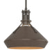 Henry with Chamfer Pendant in Dark Smoke with Bronze Accent - 184251-SKT-MULT-07-05 by Hubbardton Forge