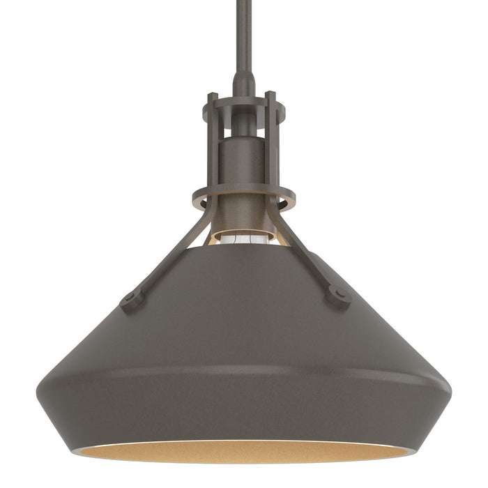 Henry with Chamfer Pendant in Dark Smoke with Dark Smoke Accent - 184251-SKT-MULT-07-07 by Hubbardton Forge